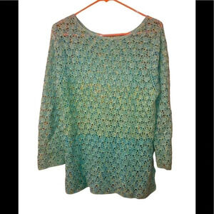 Crochet knit sweater